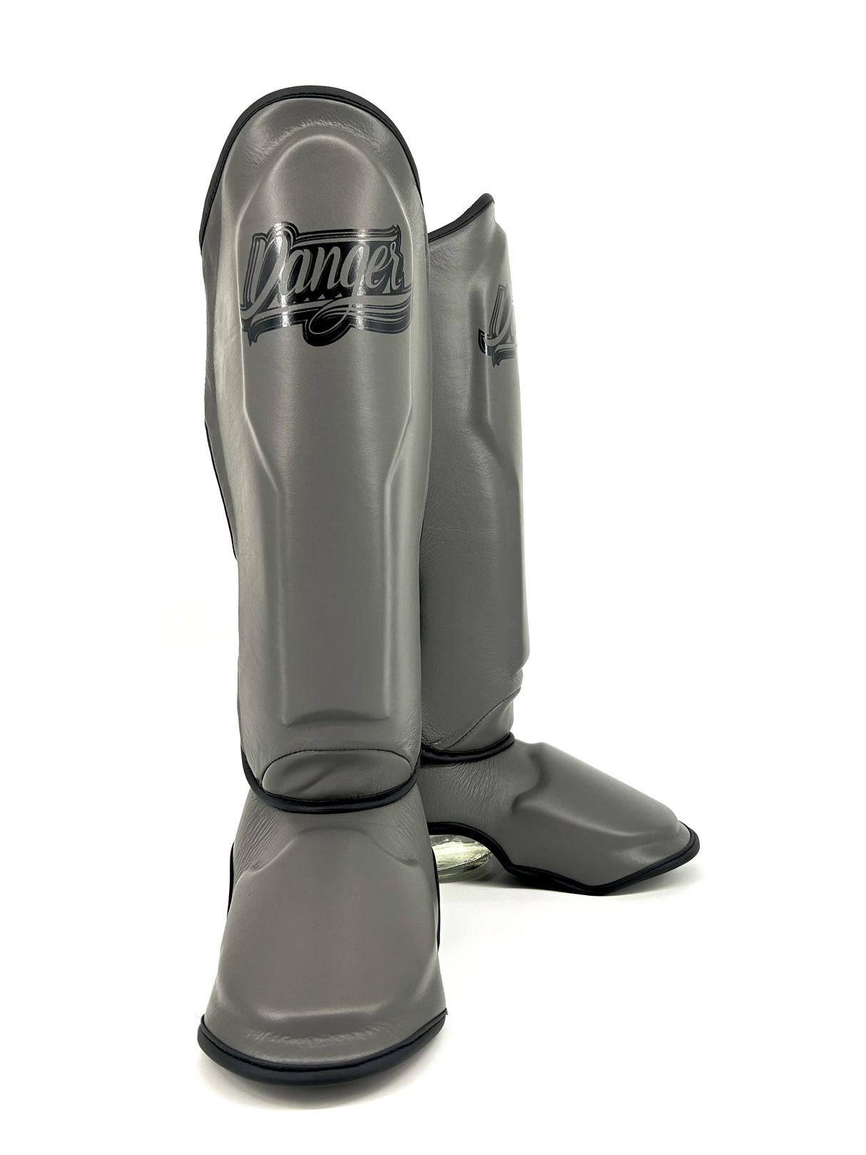 Danger Supermax Scheenbeschermers - Grey Edition - Echt Leer - Grijs