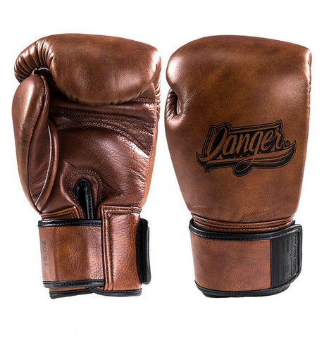 Danger Thai Legend Bokshandschoenen - Echt Leer - Bruine retrolook
