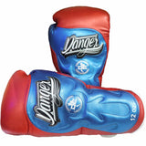 Danger Ultimate Fighter American Hero Boxhandschuhe - Semi-Leder - Rot / Weiß / Blau