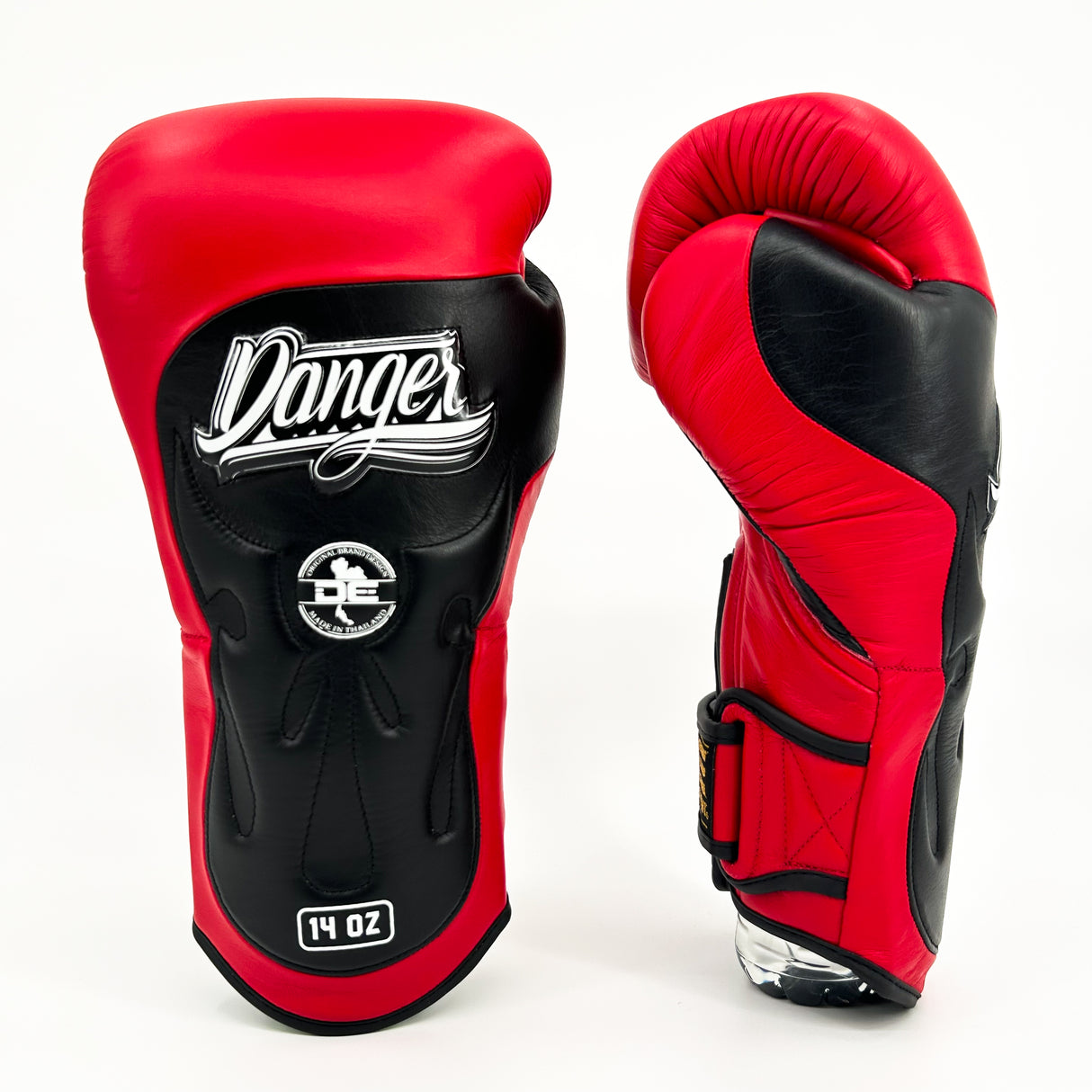 Danger Ultimate Fighter Bokshandschoenen - Echt Leer - Rood/Zwart