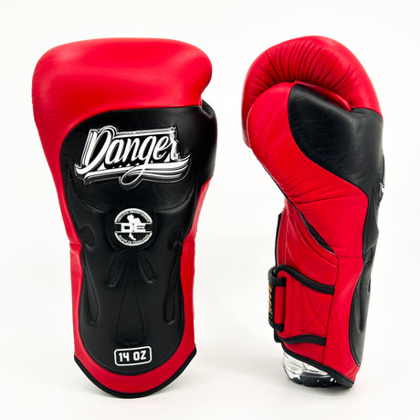 Danger Ultimate Fighter Bokshandschoenen - Echt Leer - Rood/Zwart