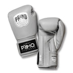 Primo Emblem 2.0 Mercury Grey Boxing Gloves - Real Leather - Light Grey