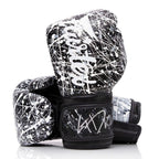 Fairtex BGV14PT Microfiber Boxing Gloves - Art Collections - Painter Black/White