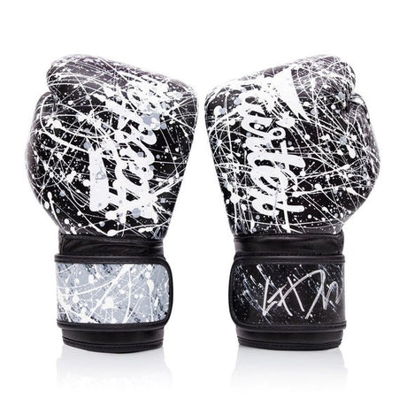 Fairtex BGV14PT Microfiber Bokshandschoenen - Art Collections - Painter Zwart/Wit