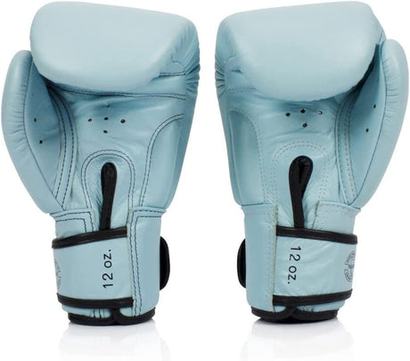 Fairtex BGV20 Genuine Leather Bokshandschoenen - echt leer - Pastel Blauw