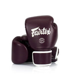 Fairtex BGV16 Boxing Gloves - Genuine Leather - Maroon