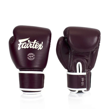 Fairtex BGV16 Bokshandschoenen -Echt Leer - Maroon