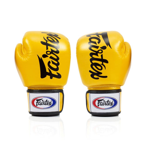 Fairtex BGV19 Deluxe "Tight-Fit" Bokshandschoenen - Goudgeel