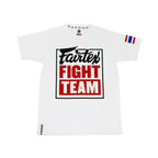 Fairtex - TST51 - Fight Team T-Shirt - Wit - opdruk Rood/Zwart