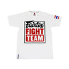 Fairtex Fight Team T-Shirt - White - Print Red/Black