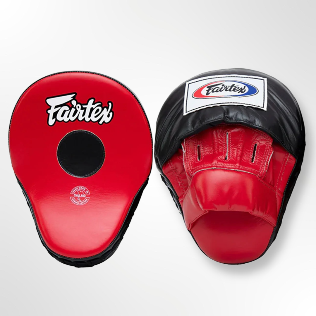 Fairtex FMV9 Ultimate Contoured Focus Mitts - Red / Black