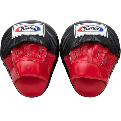 Fairtex FMV9 Ultimate Contoured Focus Mitts - Red / Black