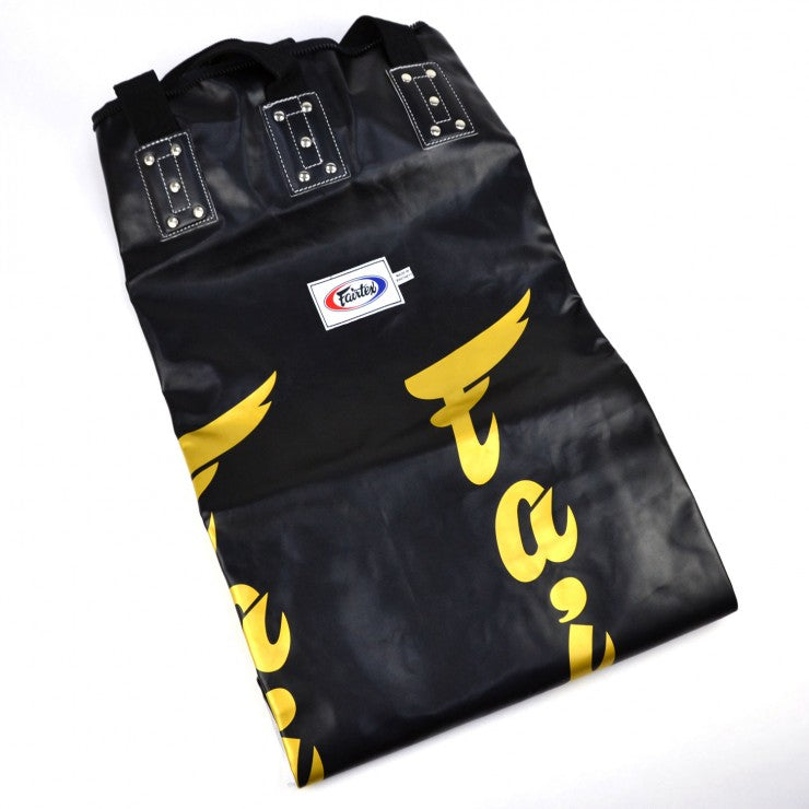 Fairtex HB6 Muay Thai Banana Bag - 180 cm - Ongevuld - Zwart / Goud