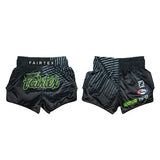 Fairtex BS1924 Muay Thai Shorts Racer - Black/Green