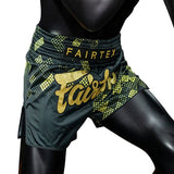 Fairtex BS1931 Muay Thai Shorts - Heart of Gold - black/gold