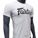 Fairtex Signature Tee - 4 way stretch - Wit