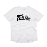 Fairtex Signature Tee - 4 way stretch - Wit