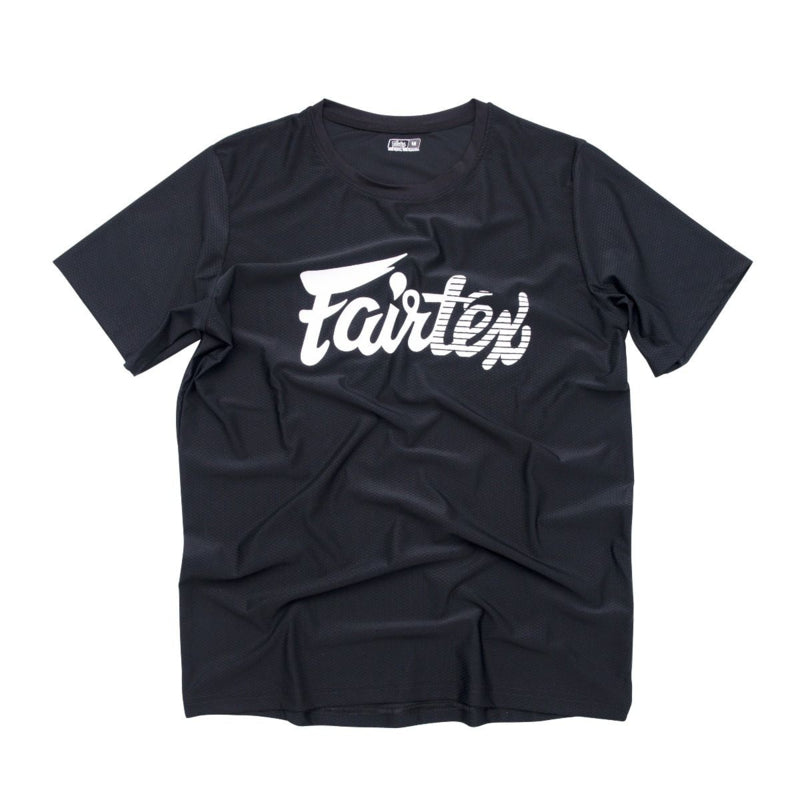 Fairtex Signature Tee - 4 way stretch - Zwart