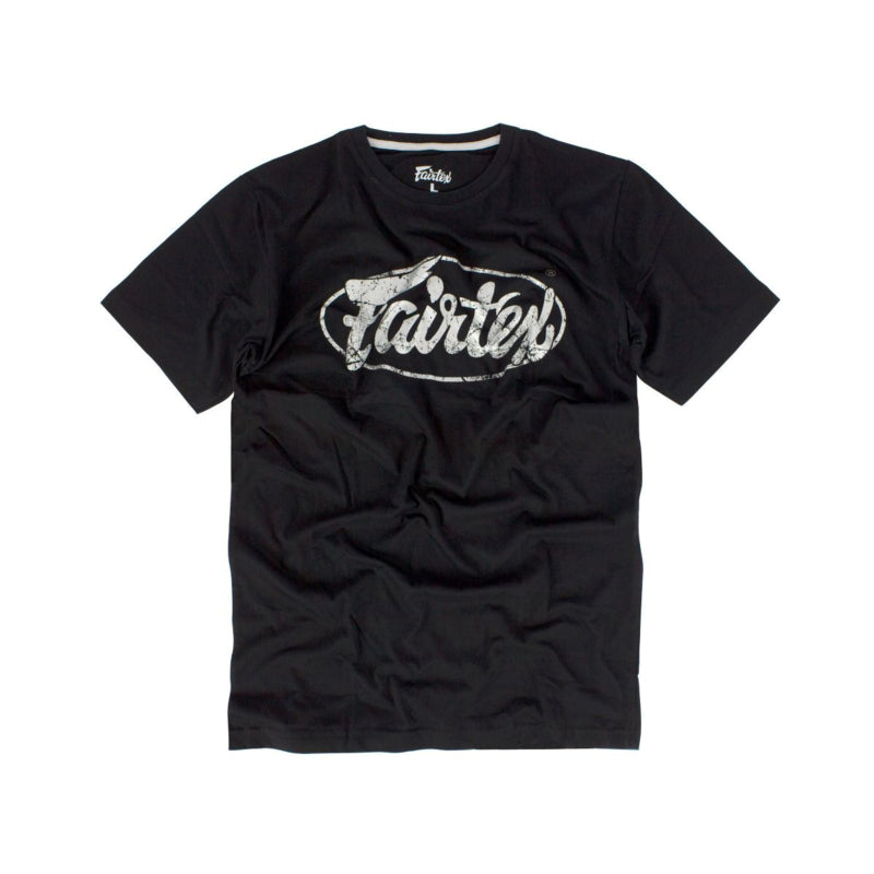 Fairtex TST148 Logo T-Shirt - Zwart - opdruk Zilver