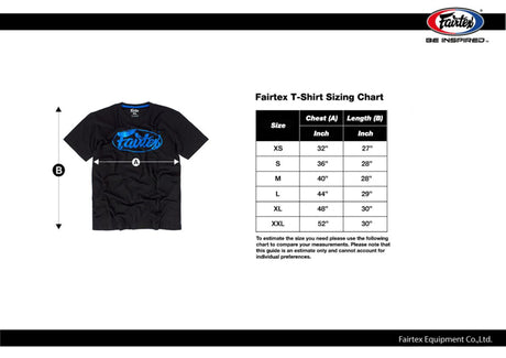 Fairtex TST148 Logo T-Shirt - Zwart - opdruk Zilver