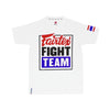Fairtex Fight Team T-Shirt - White - Print Red/Black/Blue