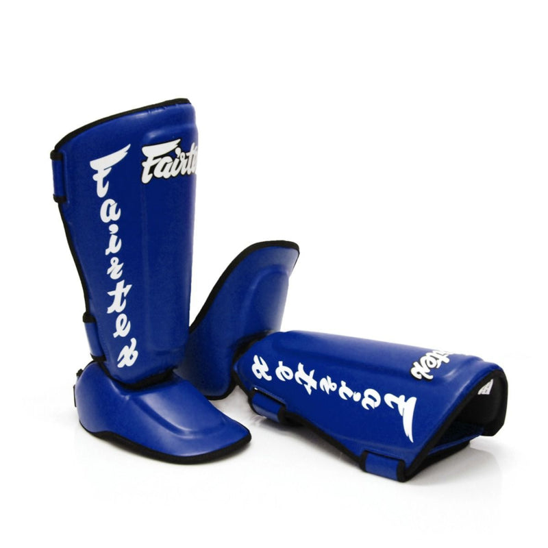 Fairtex SP7 Twister - afneembare Wreef en Scheenbeschermers - Blauw