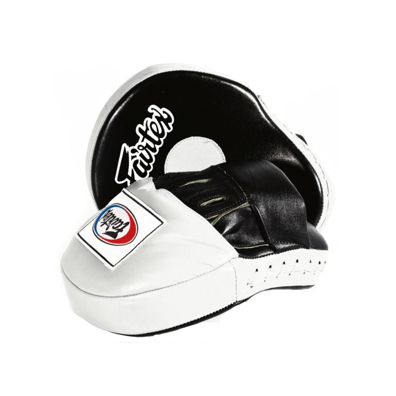 Fairtex FMV9 Ultimate Contoured Focus Mitts - White / Black