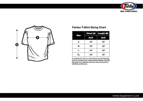 Fairtex Fight Team T-Shirt - Black - Print White/Red/Blue