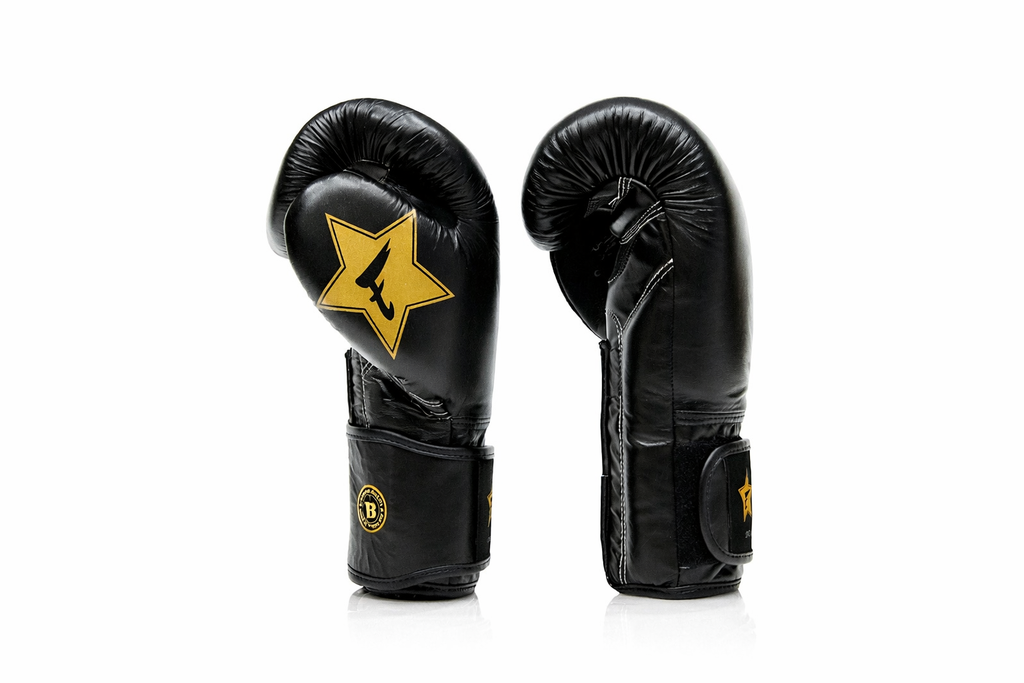Fairtex X Booster Bokshandschoenen - FXB BG V2 - Echt leer - Zwart/Goud