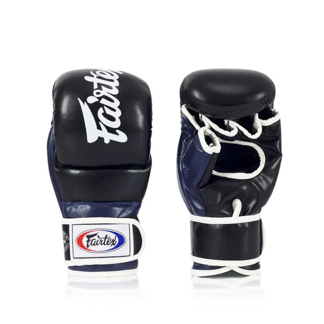 Fairtex FGV18 Super Sparring MMA Gloves - Black / Blue