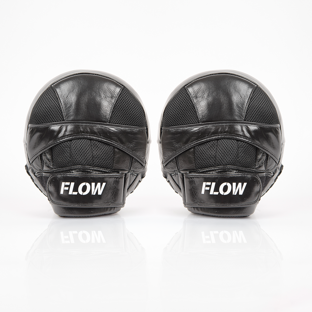 Flow Airmitts - Paar - Echt leer - Zwart/Wit