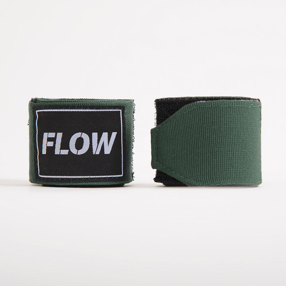 Flow Fightgear Bandages 450 cm - Donkergroen