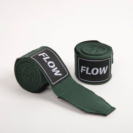 Flow Fightgear Bandages 450 cm - Donkergroen