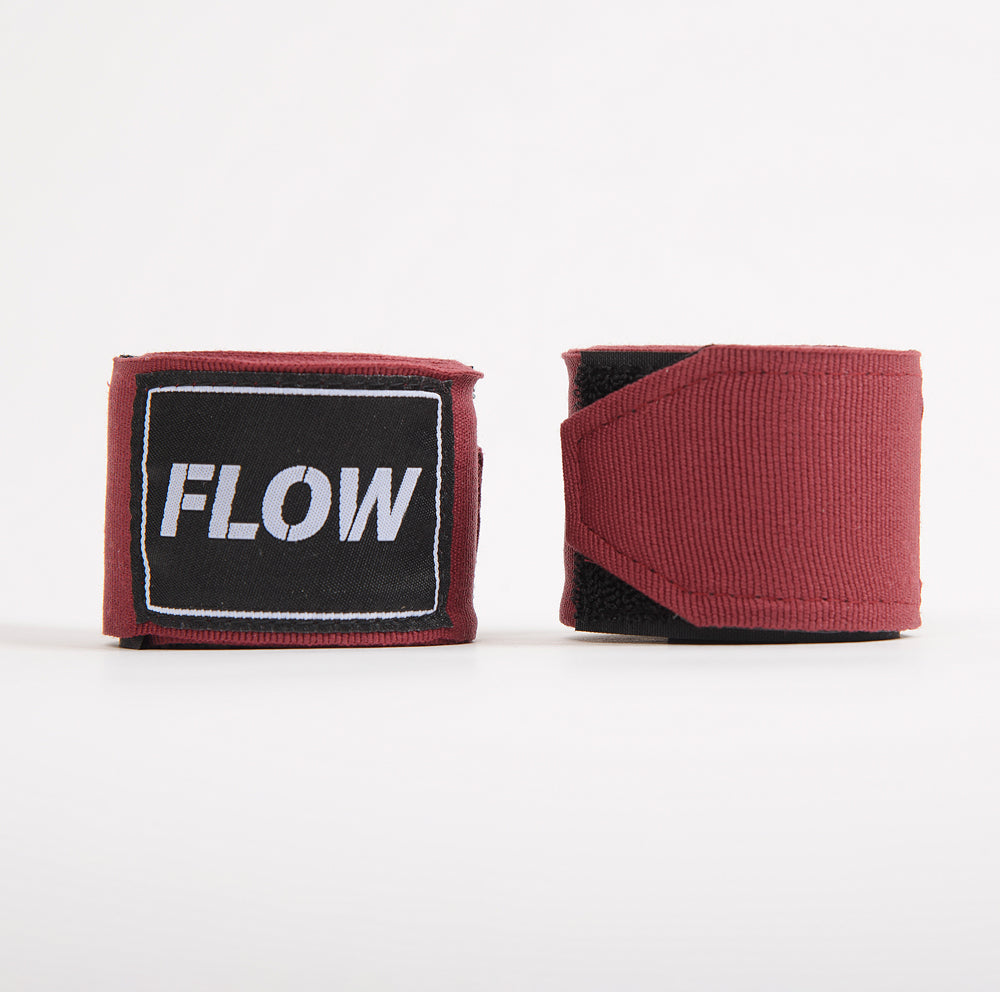 Flow Fightgear Bandages 450 cm - Donkerrood