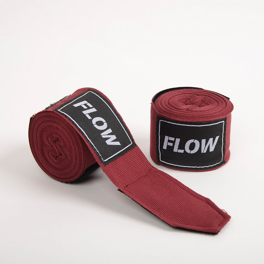 Flow Fightgear Bandages 450 cm - Donkerrood