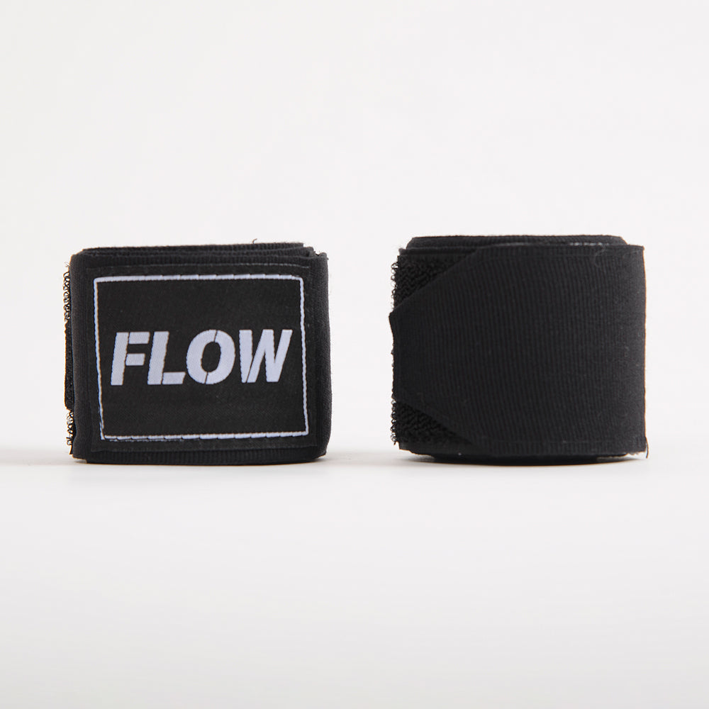Flow Fightgear Bandages 450 cm - Zwart