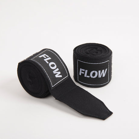 Flow Fightgear Bandages 450 cm - Zwart