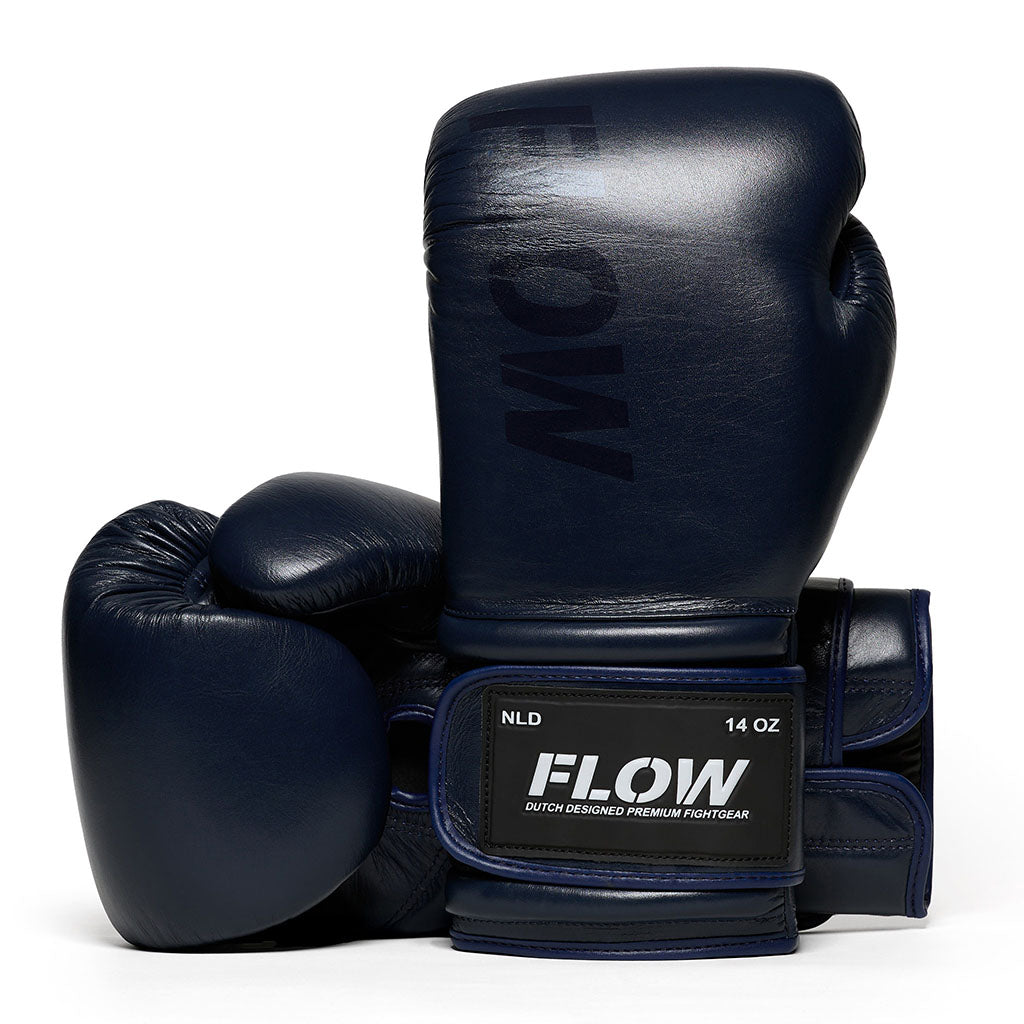 Flow - Challenge Bokshandschoenen - Echt Leer - Donkerblauw