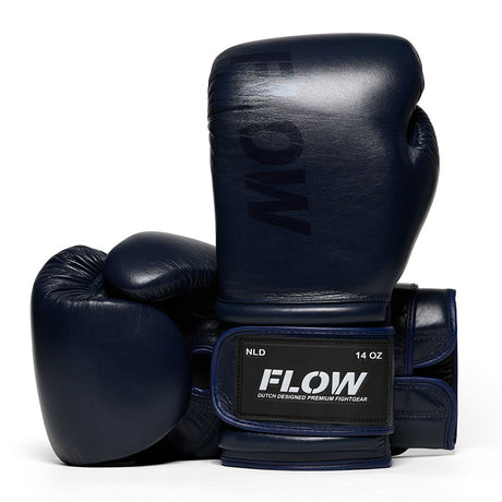 Flow - Challenge Bokshandschoenen - Echt Leer - Donkerblauw