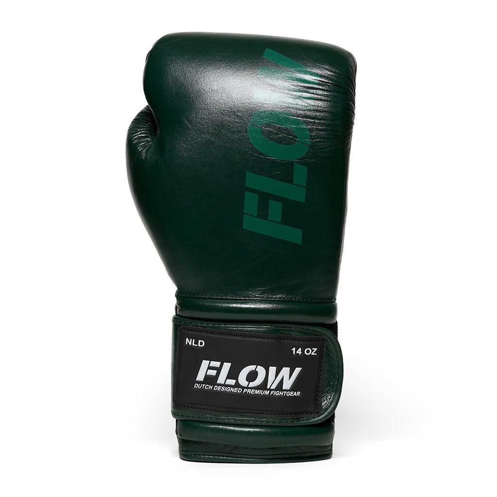 Flow - Challenge Bokshandschoenen - Echt Leer - Donkergroen