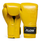 Flow - Challenge Boxing Gloves - Real Leather - Yellow
