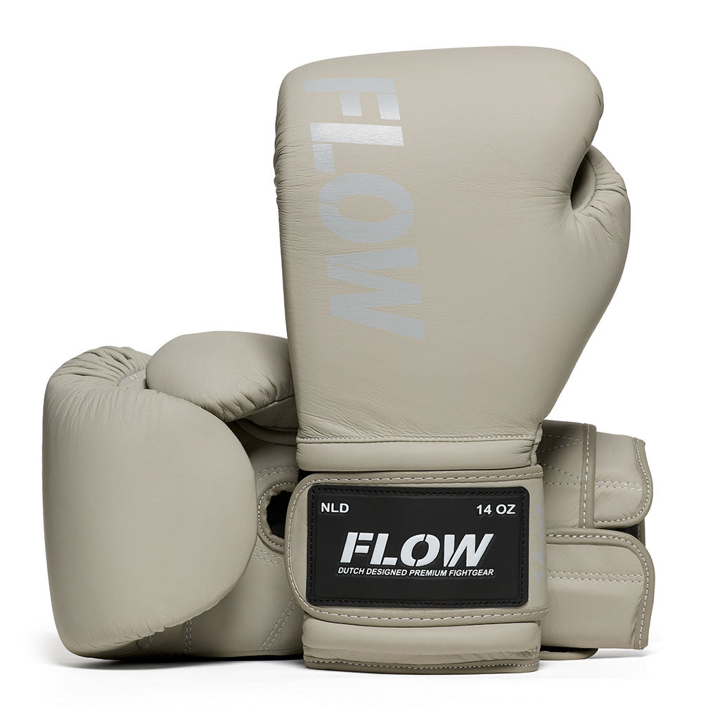 Flow - Challenge Bokshandschoenen - Echt Leer - Grijs