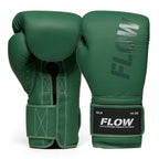 Flow - Challenge Boxing Gloves - Real Leather - Green