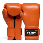 Flow - Challenge Boxing Gloves - Real Leather - Orange