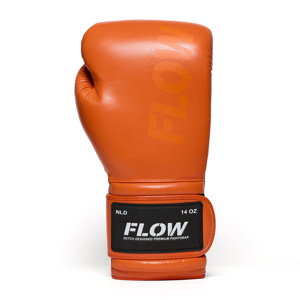 Flow - Challenge Bokshandschoenen - Echt Leer - Oranje