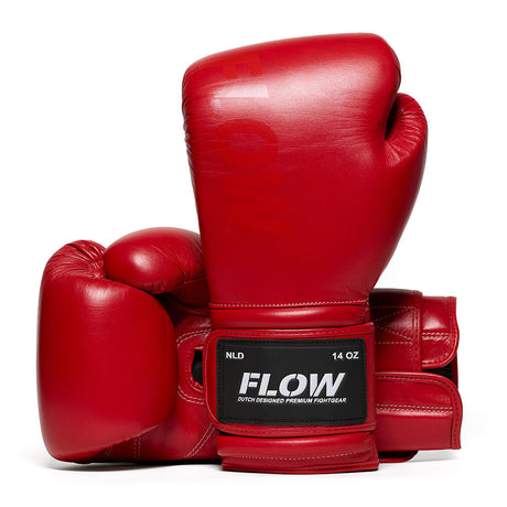 Flow - Challenge Bokshandschoenen - Echt Leer - Rood