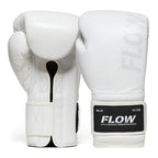 Flow - Challenge Boxing Gloves - Real Leather - White
