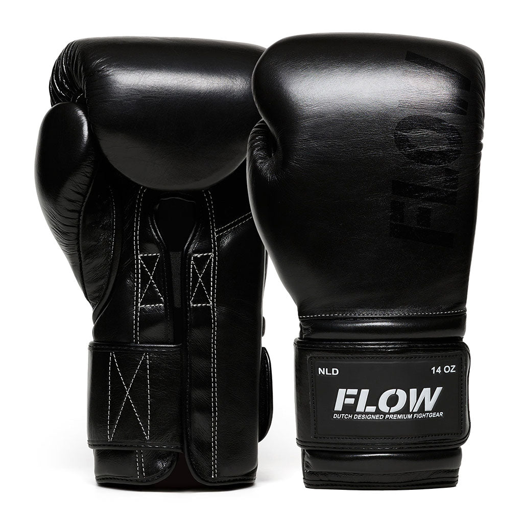 Flow - Challenge Bokshandschoenen - Echt Leer - Zwart