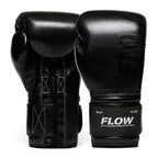 Flow - Challenge Boxing Gloves - Real Leather - Black