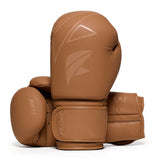 Flow Progress Boxing Gloves - multi-layer foam - matte Brown cowhide